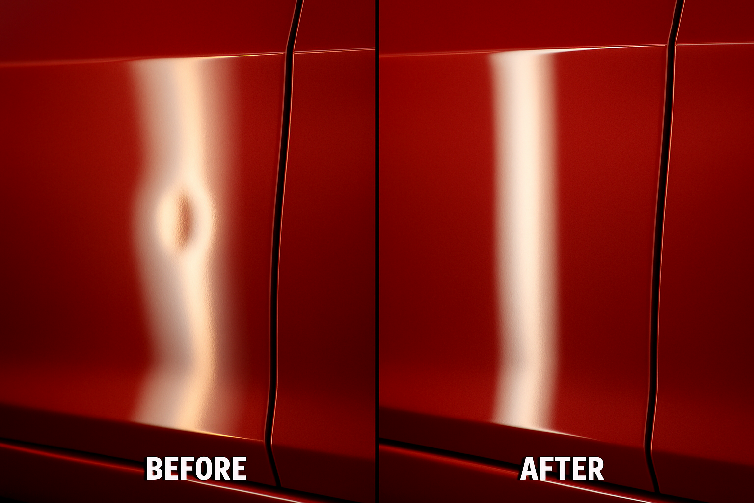 PDR Door Ding Before and After
